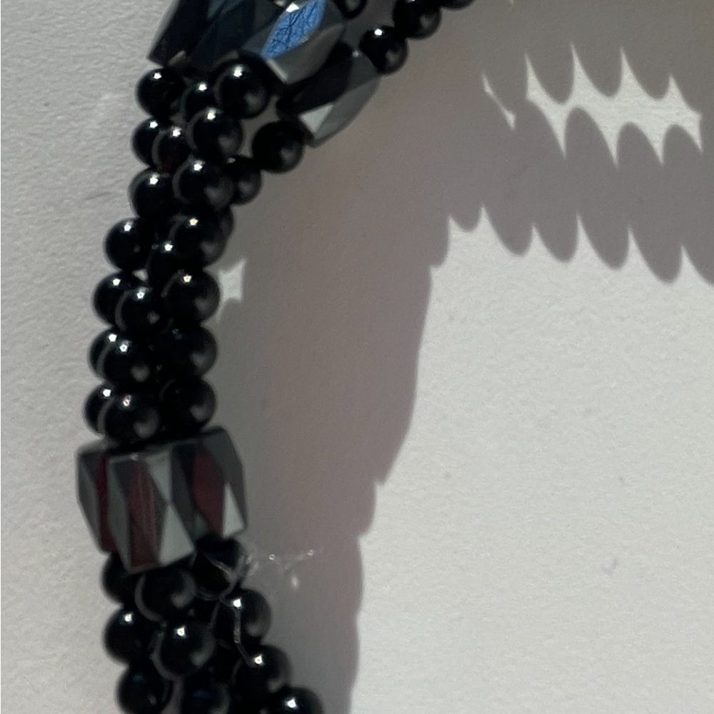 Hematite stone necklace
